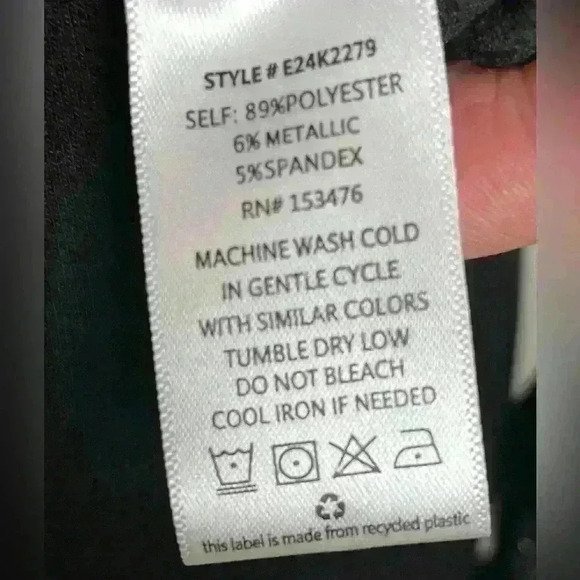 Evereve Mock Neck Sparkly Sweater M - Picture 6 of 9